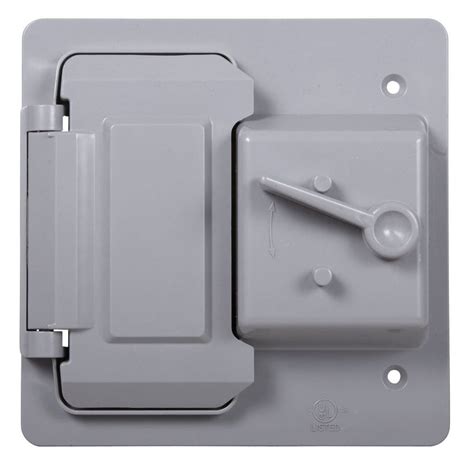 weatherproof electrical box lever switch cover|Hubbell.